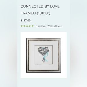 Wedding gift art piece Cynthia Webb “connected by love”